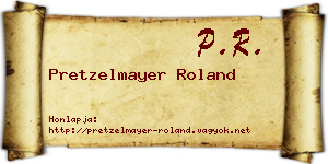 Pretzelmayer Roland névjegykártya